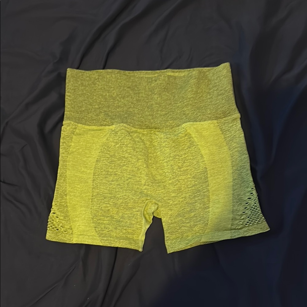 PINK Victoria's Secret Yellow Athletic Shorts